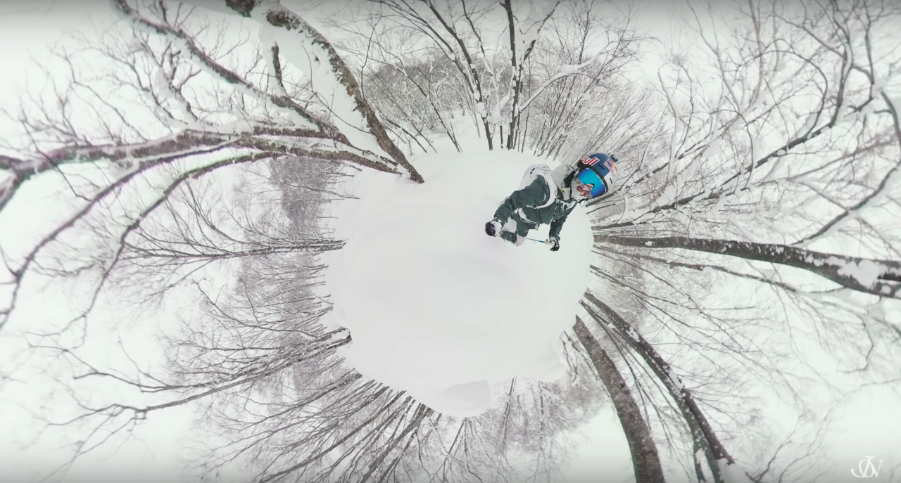 Skiing Powder in Japan