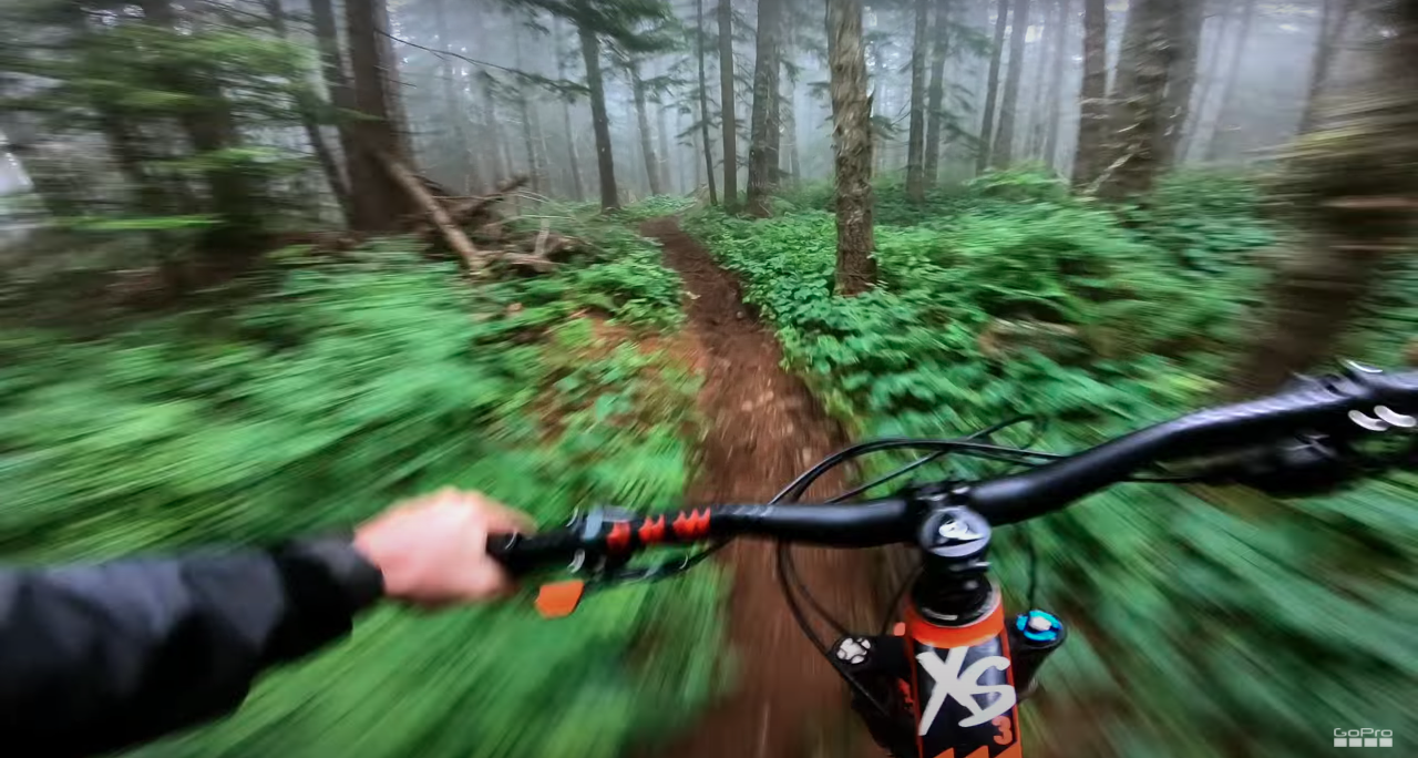 2 Minutes Of Foggy Forest Mountain Biking In The Pacific Northwest