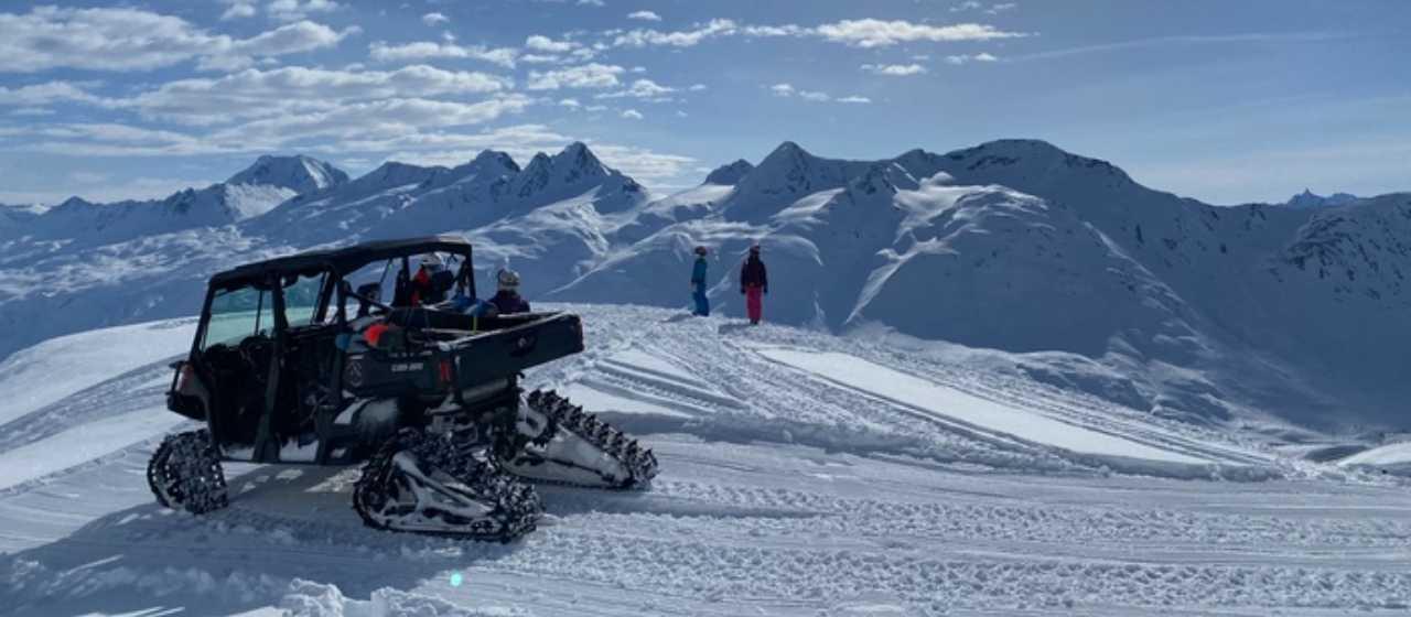 Single Day Snowcat and Sled Skiing